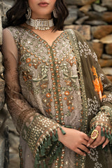 3-PC Unstitched Embroidered Chiffon Collection VSLW6-13