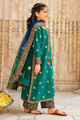 3-PC Embroidered Raw-Silk CKP-6-367