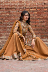 3-PC Embroidered Raw Silk CMA-6-439