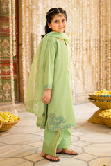 3-PC Embroidered Raw-Silk Suit CKP-6-372