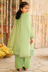 3-PC Embroidered Raw-Silk Suit CKP-6-372