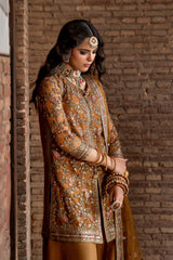 3-PC Embroidered Raw Silk CMA-6-439