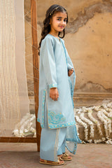 3-PC Embroidered Raw-Silk Suit CKP-6-371
