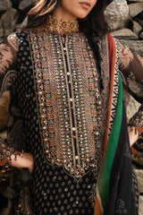 3-PC Unstitched Embroidered Chiffon Collection VSLW6-15