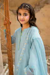 3-PC Embroidered Raw-Silk Suit CKP-6-371