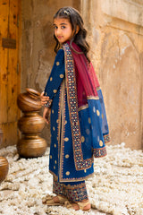 3-PC Embroidered Raw-Silk CKP-6-368