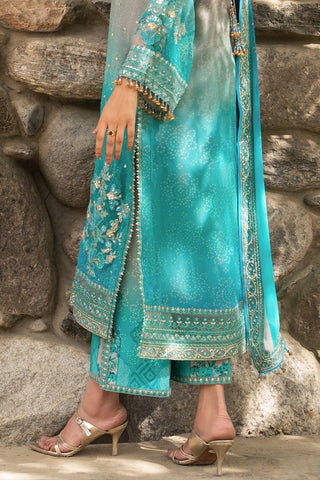 3-PC Unstitched Embroidered Chiffon Collection VSLW6-17 – House Of Charizma