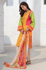 3-PC Unstitched Embroidered Printed Lawn Collection CRO5-06