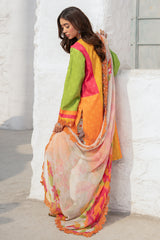 3-PC Unstitched Embroidered Printed Lawn Collection CRO5-06