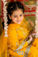 3-PC Embroidered Raw-Silk Suit CKP-6-374