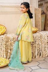 3-PC Embroidered Raw-Silk Suit CKP-6-376