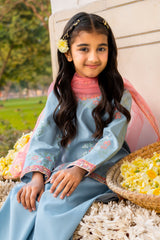 3-PC Embroidered Raw-Silk Suit  CKP-6-378