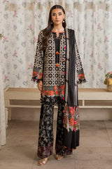 3-Pc Unstitched Embroidered Staple Suit AWE5-07
