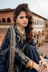 3-PC Embroidered Raw  Silk CMA-6-411