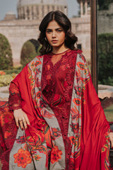 3-pc Unstitched Embroidered Printed Staple DSCW5-18