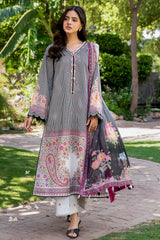 3-PC Unstitched Printed Lawn C-Print Vol 3 CP6-22