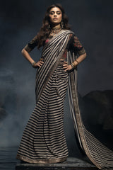3-PC Stitched Premium Saree Collection  CSS6-01P
