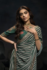 3-PC Stitched Premium Saree Collection  CSS6-04P