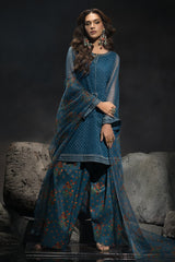 3-PC Mukaish Organza Suit CMA-4-104