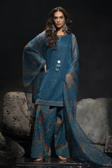 3-PC Mukaish Organza Suit CMA-4-104