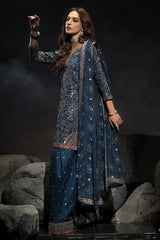 3-PC Embroidered Raw-Silk Suit CMA-4-118