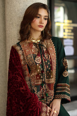 3-pc Unstitched Embroidered Dyed Leather Shirt PSW5-17