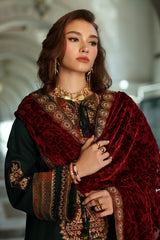 3-pc Unstitched Embroidered Dyed Leather Shirt PSW5-17