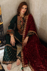 3-pc Unstitched Embroidered Dyed Leather Shirt PSW5-17