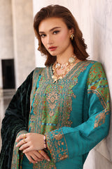 3-pc Unstitched Embroidered Dyed Leather Shirt PSW5-19