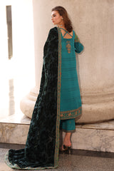 3-pc Unstitched Embroidered Dyed Leather Shirt PSW5-19