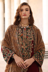 3-pc Unstitched Embroidered Dyed Leather Shirt PSW5-20