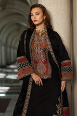 3-pc Unstitched Embroidered Dyed Leather Shirt PSW5-21