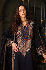 3-pc Unstitched Embroidered Dyed Leather Shirt PSW5-16