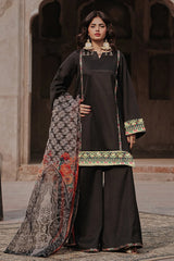 3-pc Embroidered Raw-Silk Suit CNP-5-06S