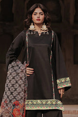 3-pc Embroidered Raw-Silk Suit CNP-5-06S