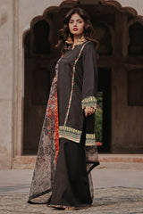 3-pc Embroidered Raw-Silk Suit CNP-5-06S