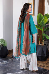 3-PC Printed Lawn Shirt with Chiffon Dupatta and Trouser CNP-4-031