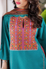 3-PC Printed Lawn Shirt with Chiffon Dupatta and Trouser CNP-4-031