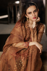 3-PC Embroidered Organza Suit CMA-4-091