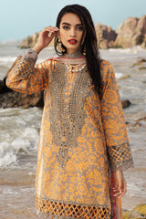 3-PC Unstitched Embroidered Lawn Shirt with Embroidered Chiffon Dupatta and Trouser AS4-09