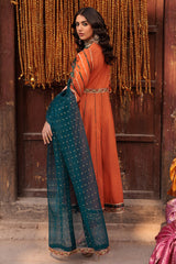 3-PC Embroidered Lawn Shirt with Organza Duaptta and Trouser CNP-4-023
