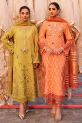 3-PC Unstitched Embroidered Lawn Collection ED4-10