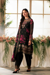 3-PC Unstitched Embroidered Chiffon VSL5-09