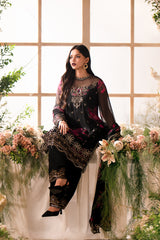 3-PC Unstitched Embroidered Chiffon VSL5-09
