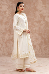 3-PC Embroidered Lawn Shirt with Organza Dupatta and Trouser CNP-4-039