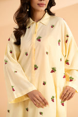 2-PC Embroidered Lawn Shirt with Trouser CNP-4-3S (YELLOW)