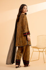 3-PC Embroidered Lawn Shirt with Chiffon Dupatta and Trouser CNP-4-23S