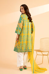 2-PC Embroidered Lawn Shirt with Embroidered Chiffon Dupatta  CNP-4-22S