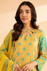 2-PC Embroidered Lawn Shirt with Embroidered Chiffon Dupatta  CNP-4-22S