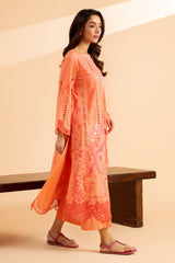 3-PC Embroidered Lawn Shirt with Embroidered Chiffon Dupatta and Trouser AS4-58